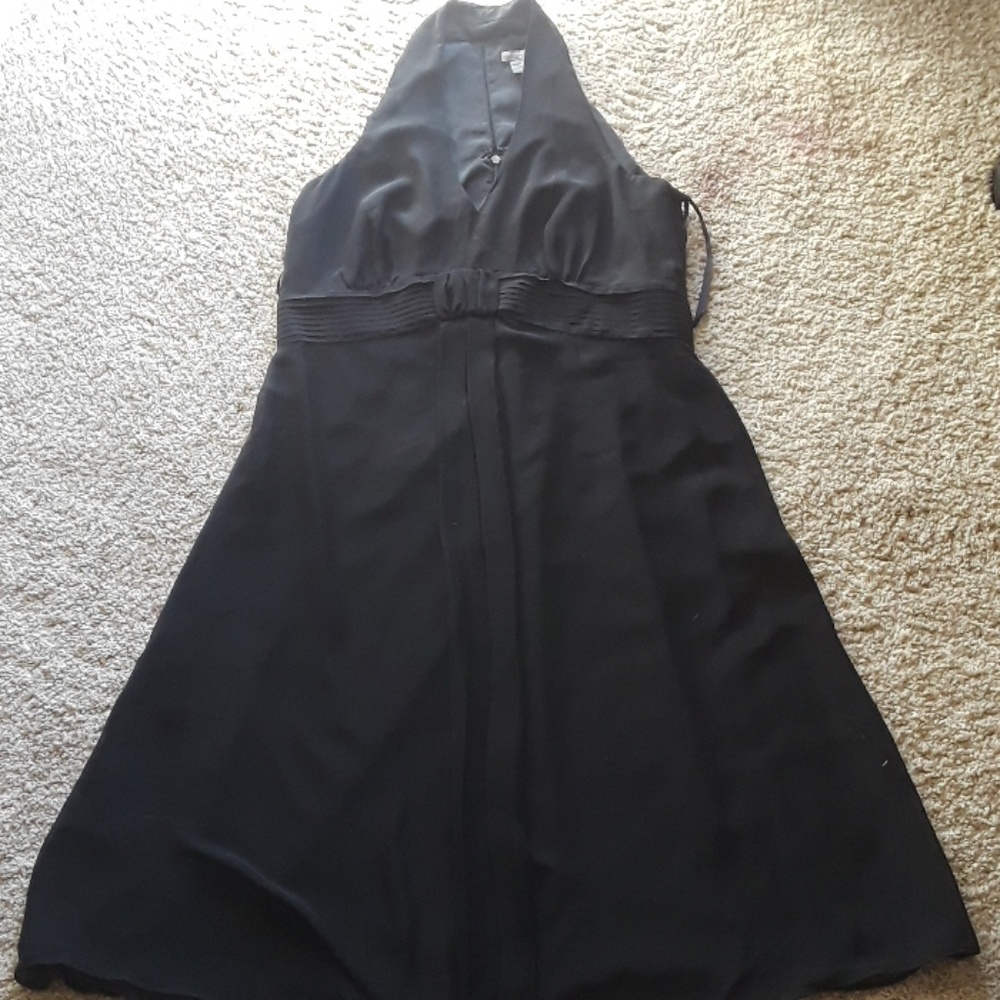 Ann Taylor flowy black dress